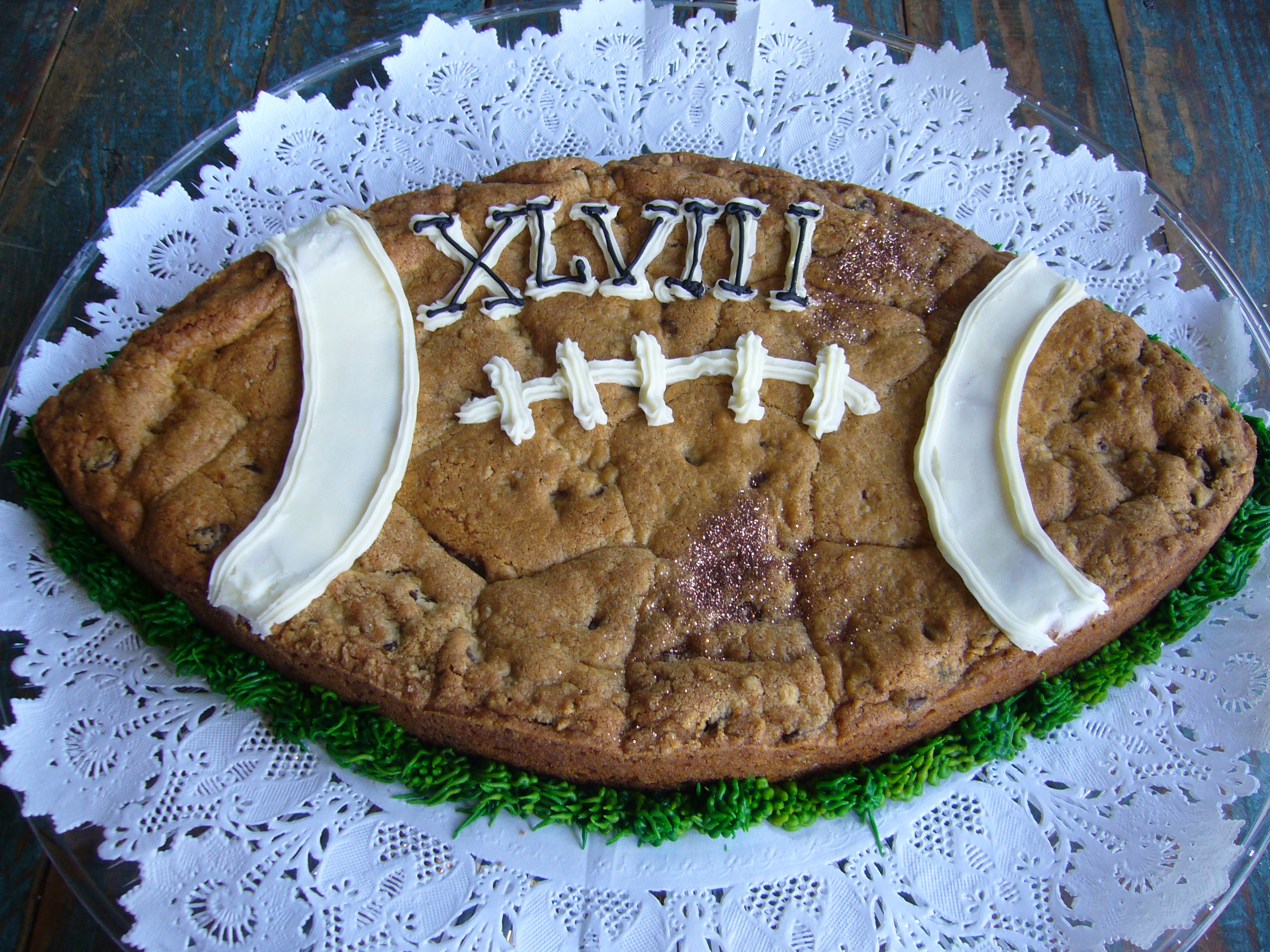 Football Cookie Cake